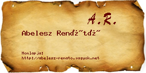Abelesz Renátó névjegykártya